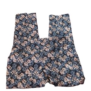 Lisette Montreal azalea jacquard crop pull on pants size large